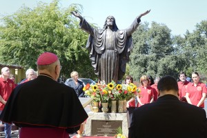 Cardinal Newman staff and students dedicate a new statue of Jesus, By Rory McNamara